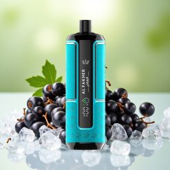 Al Fakher Crown Bar 15000 Hypermax هايبرماكس قلم تبخير قابل للرمي بنكهة الكشمش الأسود المثلج