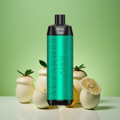 Al Fakher Crown Bar 8000 Crystal كريستال فايب أبيض فلاش مع 18مل سعة و 8000 نفخة