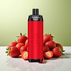 Al Fakher Crown Bar 8000 Crystal Disposable Vape فراولة بانش - 18مل