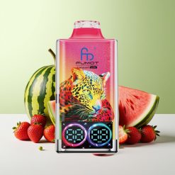 Fumot Leopard 40000 نَفخة فيب قابل للتخلص فراولة بطيخ بشاشة رقمية