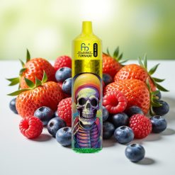 Fumot Randm Tornado 30000 نفخة نكهة الفراولة والتوت الأزرق والتوت الأحمر سعة 30 مل