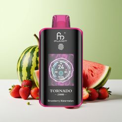 Fumot Tornado 25000 نفخة شريط بطارية قابلة للشحن وفلوة فراولة بطيخ