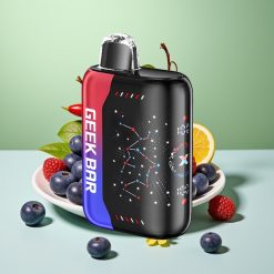 Geek Bar Pulse X 25000 نفخة شريط وطني بشاشة منحنية ثلاثية الأبعاد وشاحن نوع سي