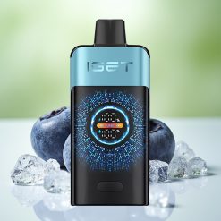 IGET ONE 12000 نفخة سيجارة إلكترونية زرقاء مثلجة مع شاشة ملونة منحنية