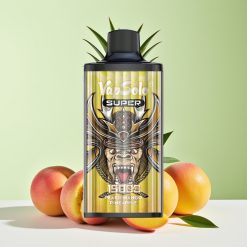 Vapsolo Super 15000 نفخة بخاخ نكهة الخوخ والمانجو والأناناس، 40 مل، شحن Type-C