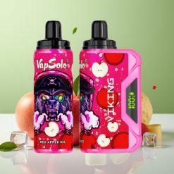 VapSolo VIKING 12000 نفخة جهاز تبخير لمرة واحدة تفاحة حمراء مثلجة 22 مل