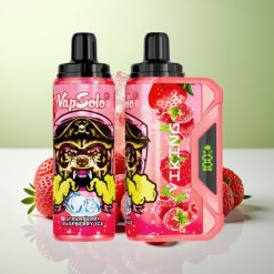 VapSolo VIKING 12000 نفخة ستروبيري راسبري آيس شاحن Type-C