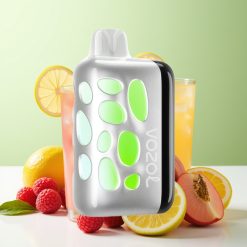 VOZOL RAVE 40000 بخار يمكن التخلص منه بنكهة الخوخ والتوت والليموناضة مع شحن 80% في 20 دقيقة