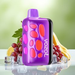 VOZOL RAVE 40000 جهاز تبخير لمرة واحدة بنكهة عنب مثلج مع شحن 80% في 20 دقيقة