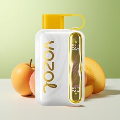 Vozol Star 40000 بخاخة تبخير قابلة للاستعمال مرة واحدة بنكهة المانجو والخوخ، سعة البطارية: 1000 مللي أمبير في الساعة